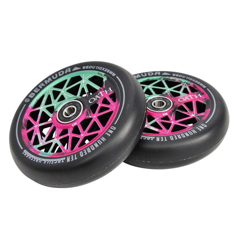 Kolečka Oath Bermuda 110mm Green/Pink/Black 2ks