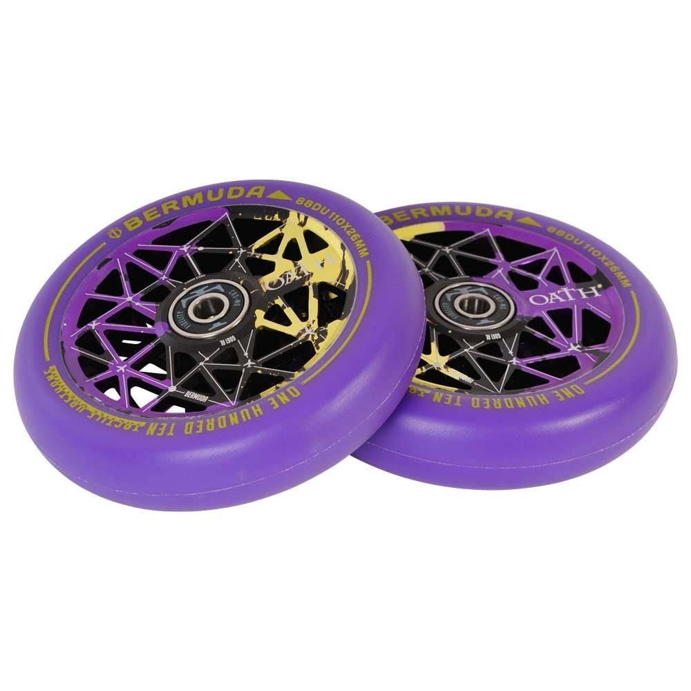 Kolečka Oath Bermuda 110mm Black/Purple/Yellow 2ks