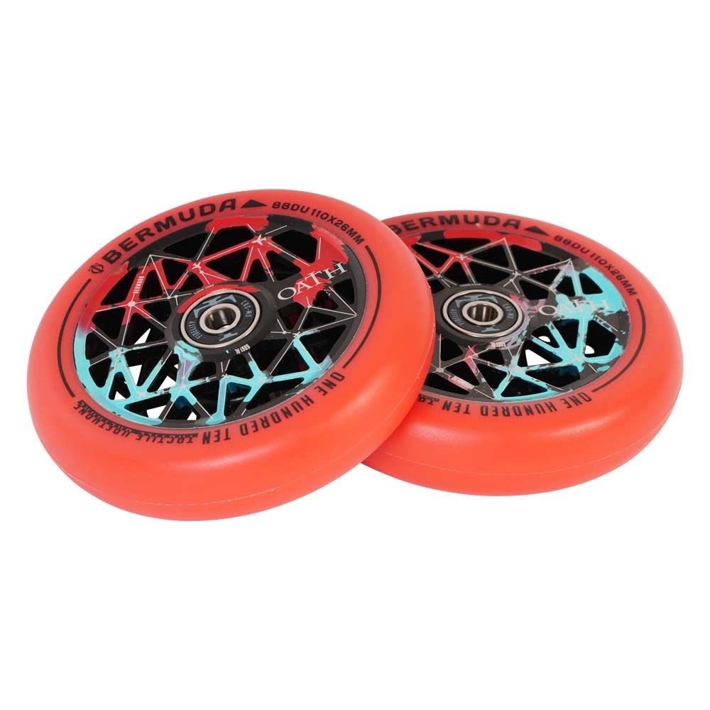 Kolečka Oath Bermuda 110mm Black/Teal/Red 2ks