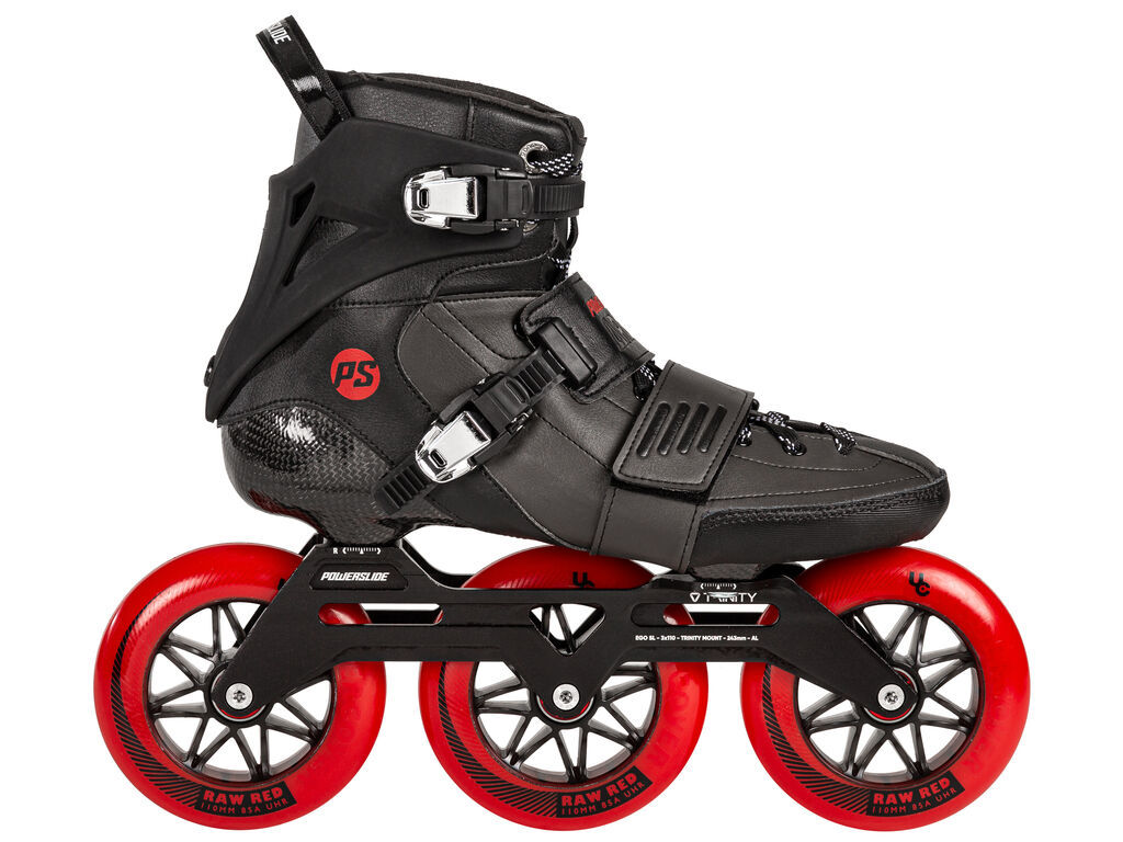 Kolečkové brusle Powerslide Arise SL Black Trinity, 39, 3x, 110