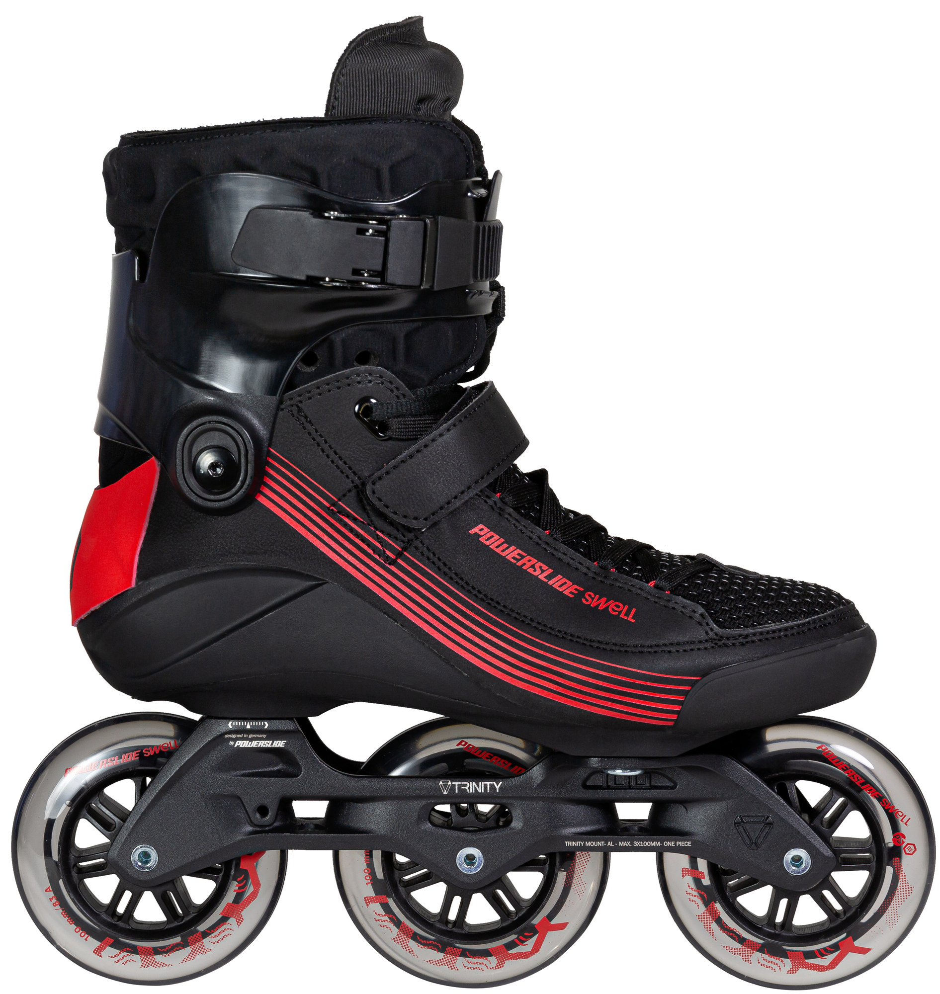 Kolečkové brusle Powerslide Swell Black 100 Trinity, 3x, 100, 42