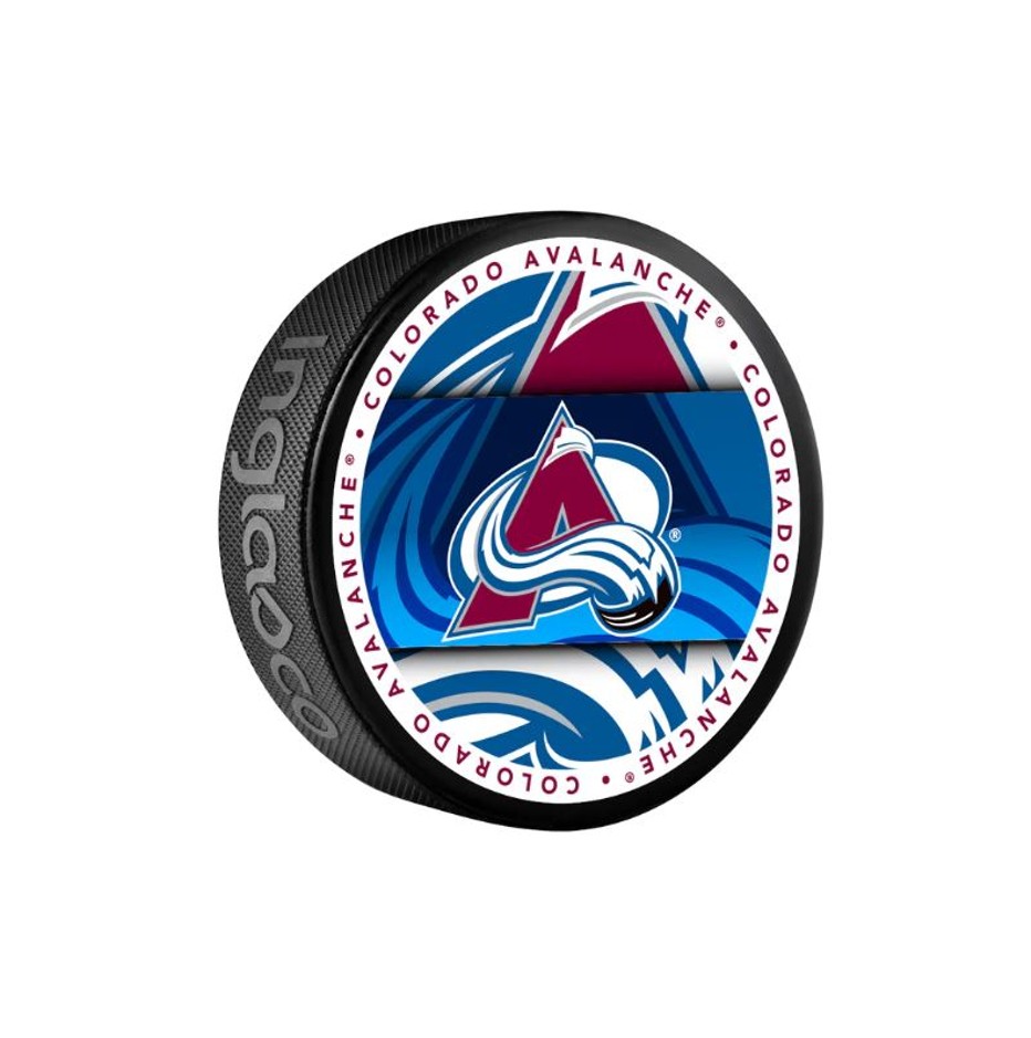 Fanouškovský puk NHL Medallion Blister (1ks), Colorado Avalanche