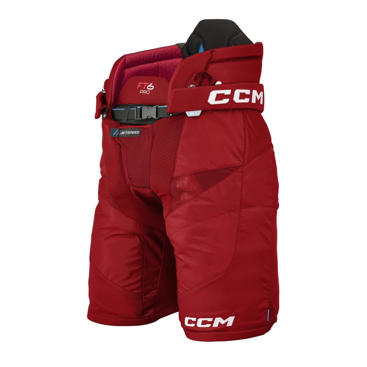 Kalhoty CCM Jetspeed FT6 Pro SR, červená, Senior, S