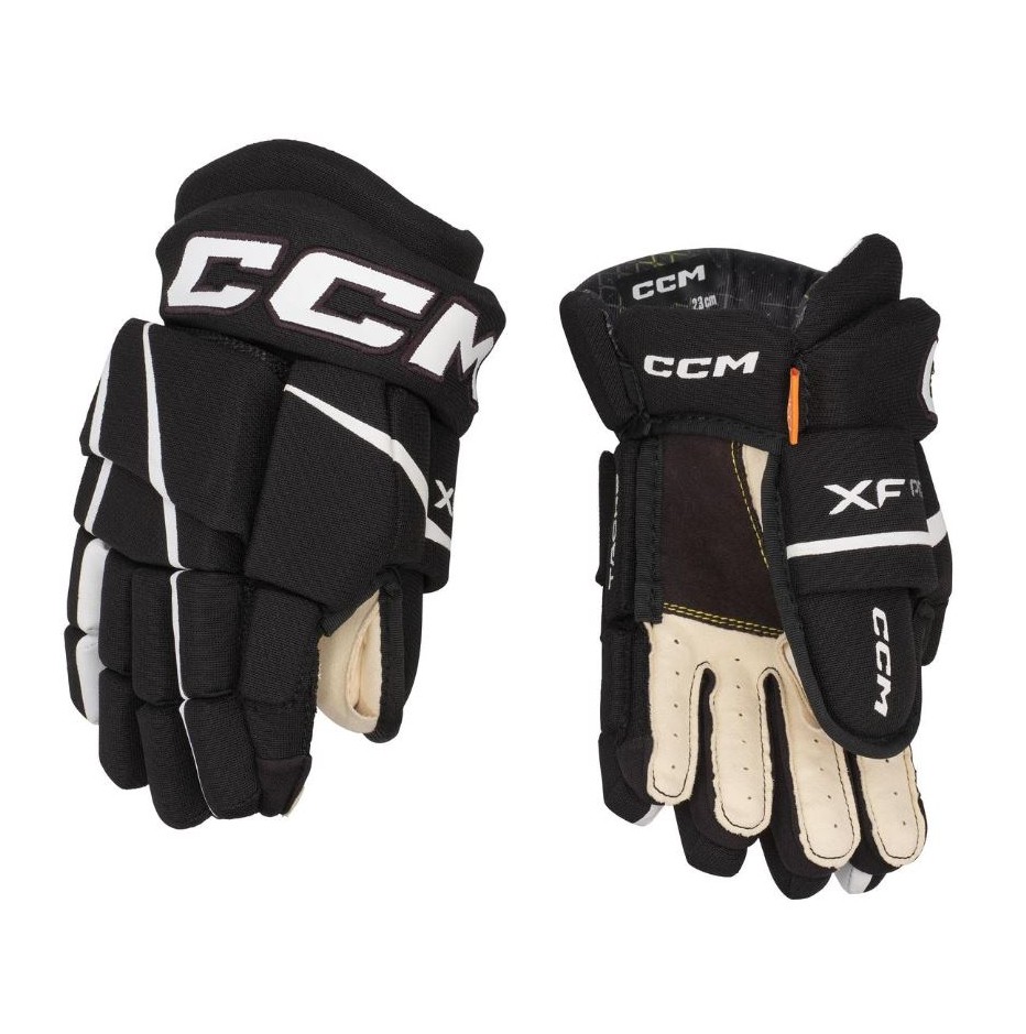 Rukavice CCM Tacks XF Pro YTH, Dětská, 8", černá-bílá