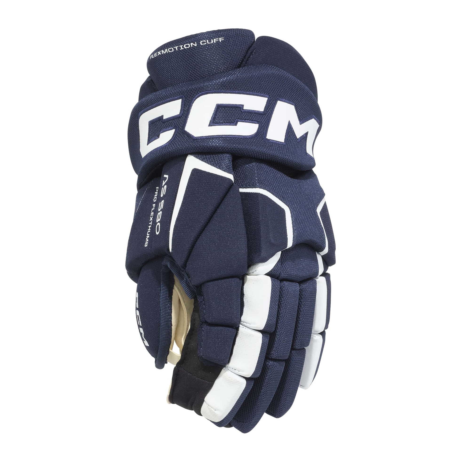 Rukavice CCM Tacks AS-580 JR, Junior, 10", tmavě modrá-bílá