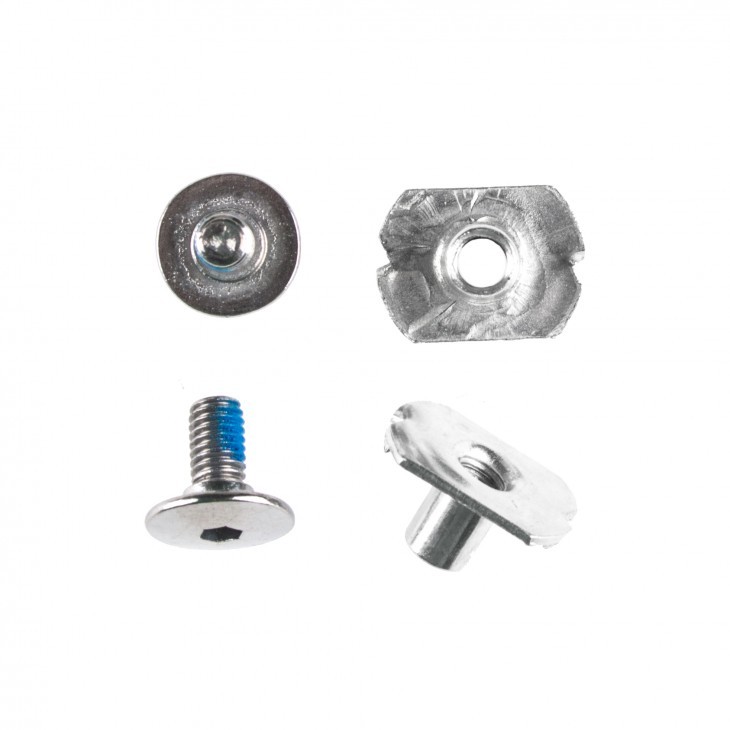 Náhradní šrouby Powerslide Next Cuff Screw Set Silver (2ks)