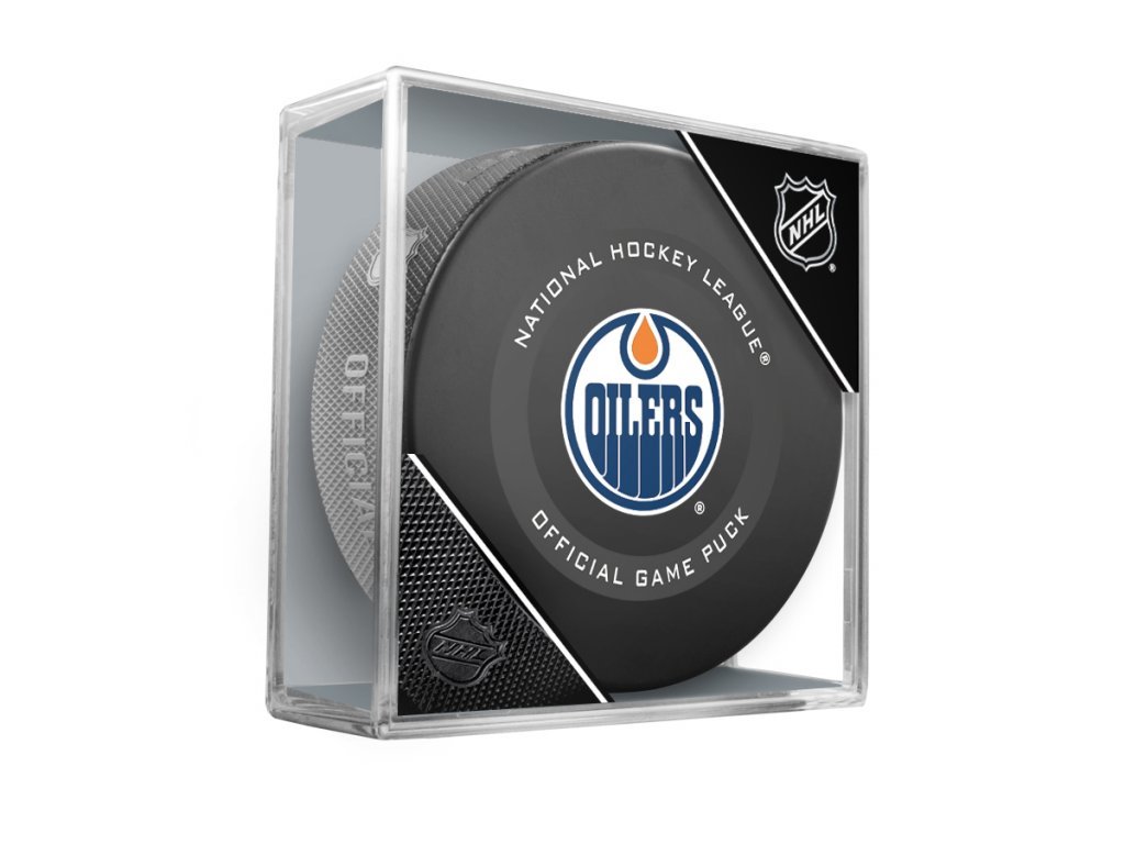 Fanouškovský puk NHL Official Game Puck (1ks), Edmonton Oilers