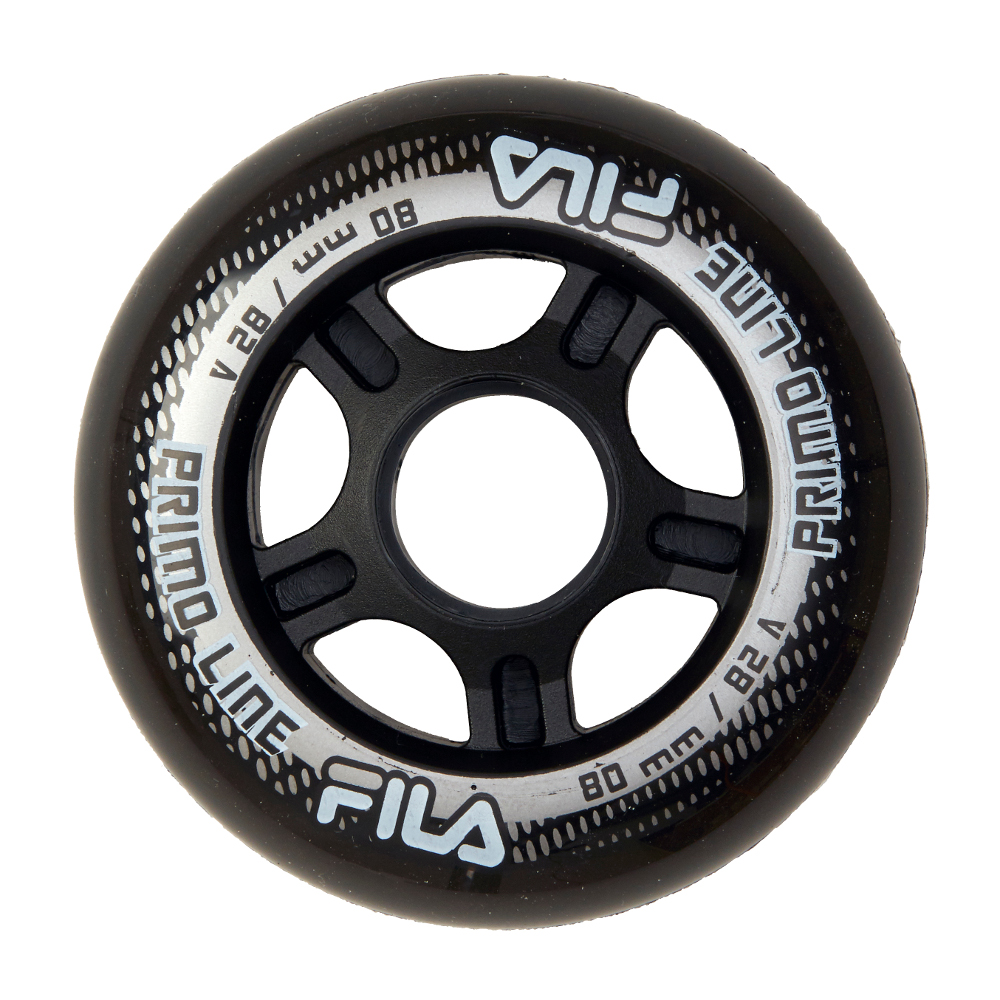 Kolečka Fila Wheels Set Black (8ks), 82A, 80