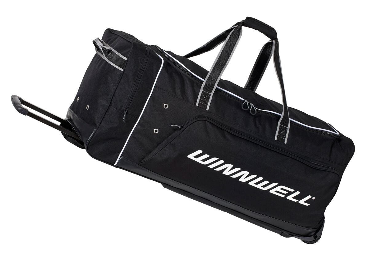 Taška Winnwell Premium Wheel Bag s madlem, černá, Senior, 40"