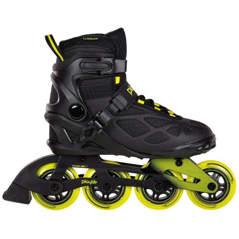 Kolečkové brusle Playlife Lancer Black 84, 4x, 84, 44