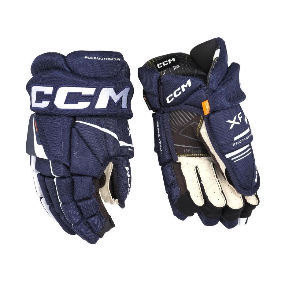 Rukavice CCM Tacks XF SR, Senior, 13", tmavě modrá-bílá