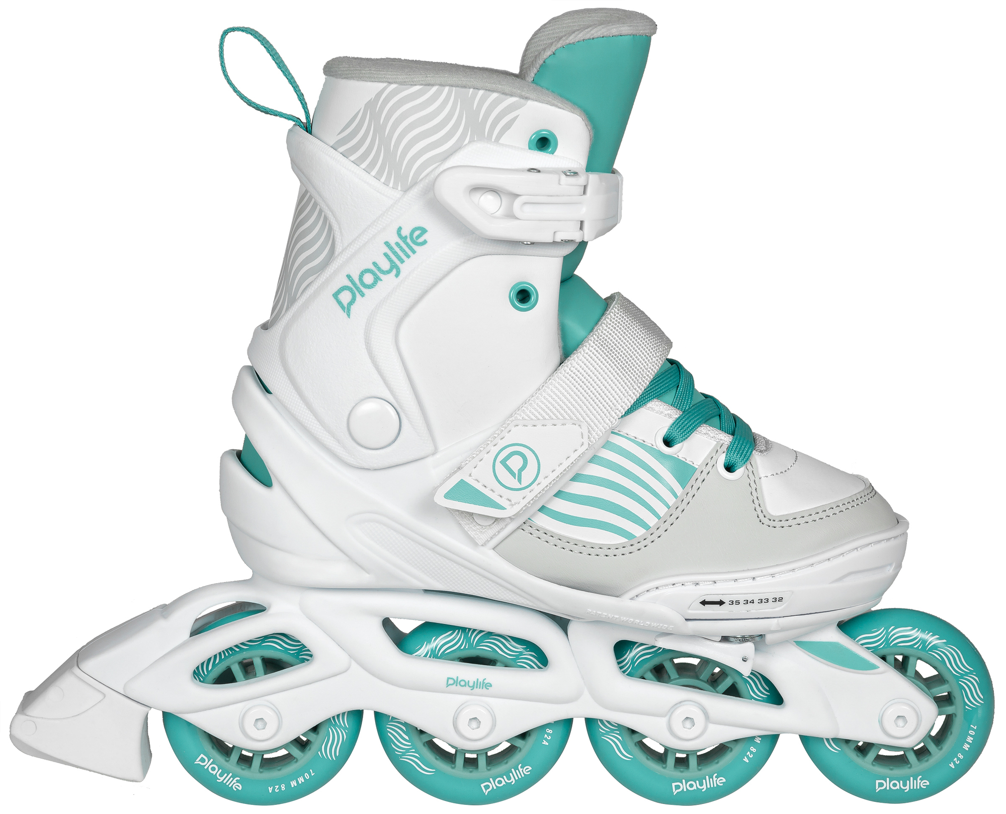 Dětské kolečkové brusle Playlife Light Breeze, 4x, 70, 32-35