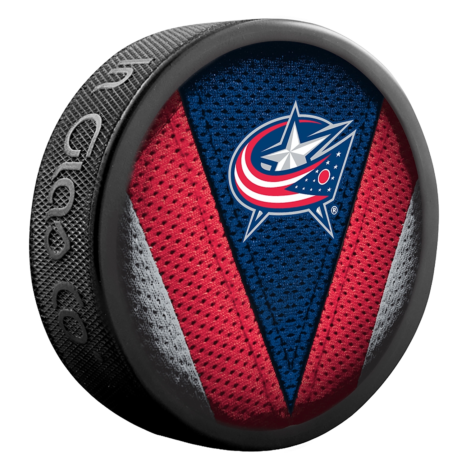 Fanouškovský puk NHL Stitch Blister (1ks), Columbus Blue Jackets