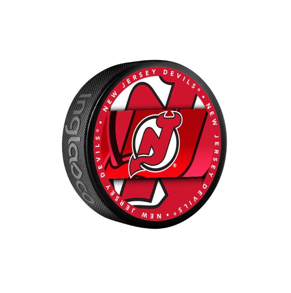 Fanouškovský puk NHL Medallion Blister (1ks), New Jersey Devils