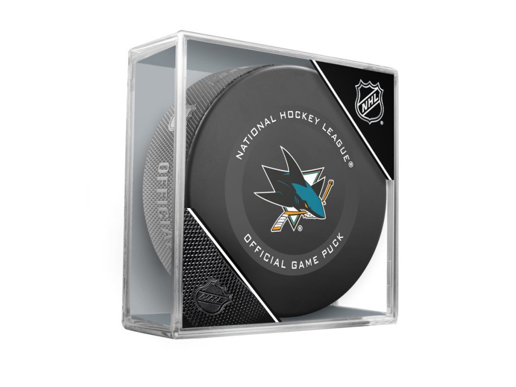 Fanouškovský puk NHL Official Game Puck (1ks), San Jose Sharks