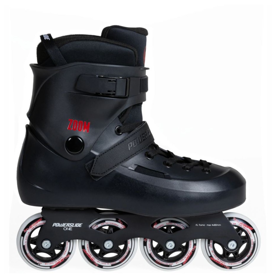 Kolečkové brusle Powerslide Zoom Black 80, 4x, 80, 37-38