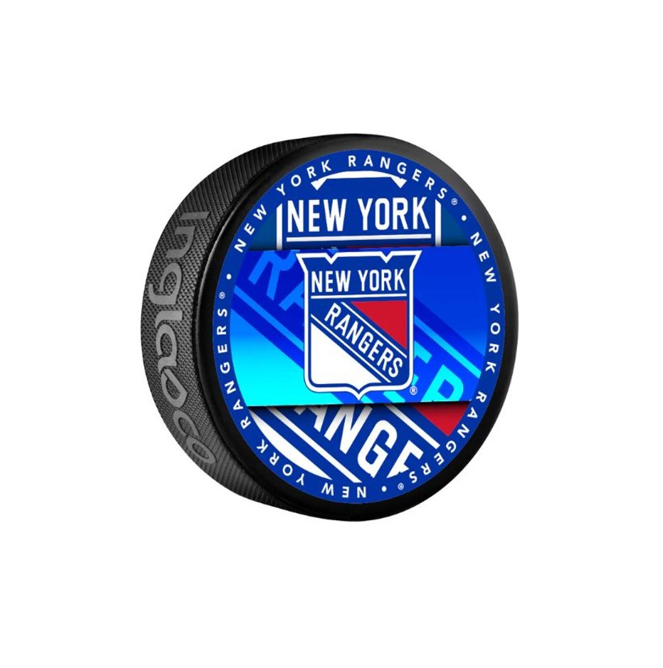 Fanouškovský puk NHL Medallion Blister (1ks), New York Rangers