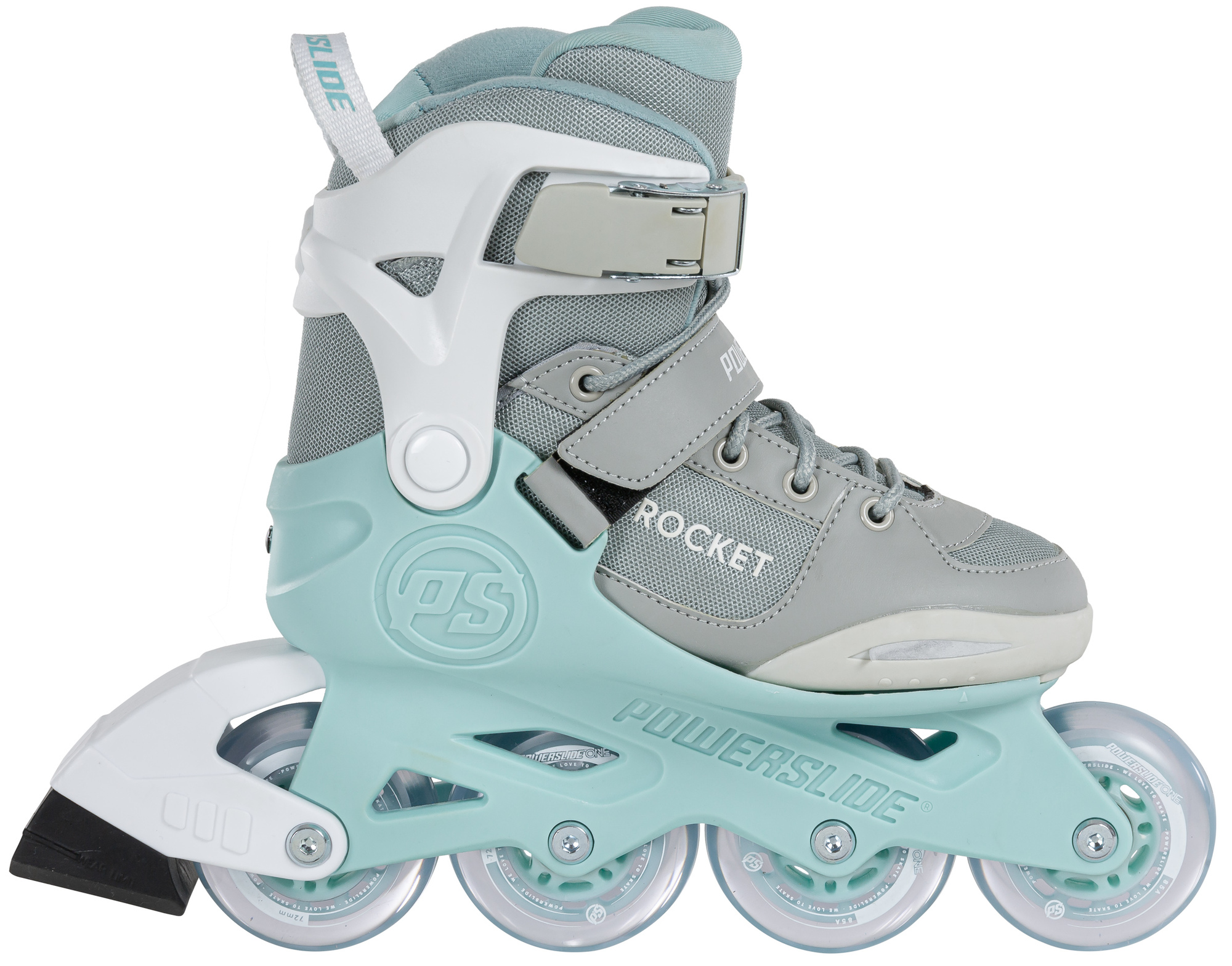 Dětské kolečkové brusle Powerslide Rocket Grey, 4x, 72, 33-36