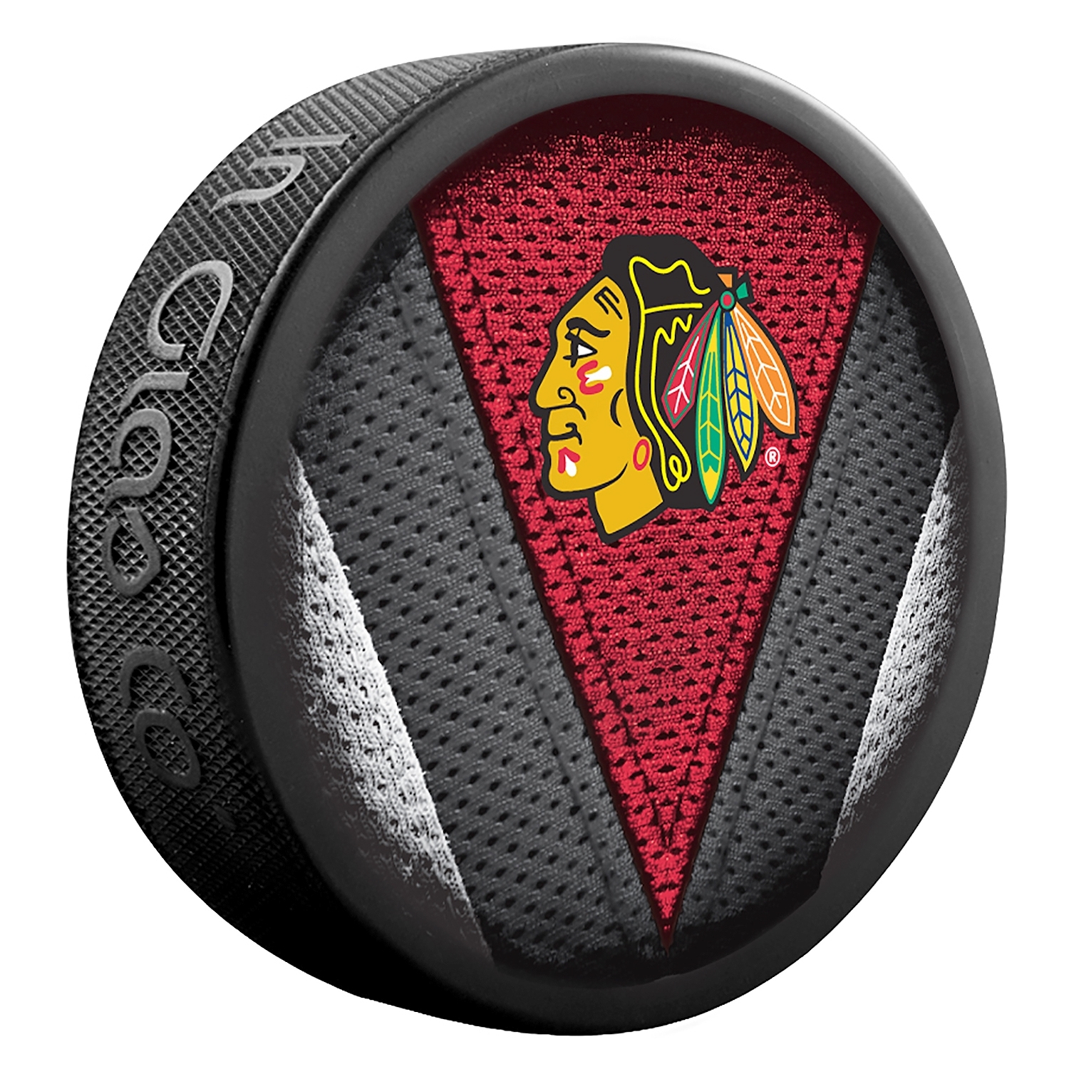 Fanouškovský puk NHL Stitch Blister (1ks), Chicago Blackhawks