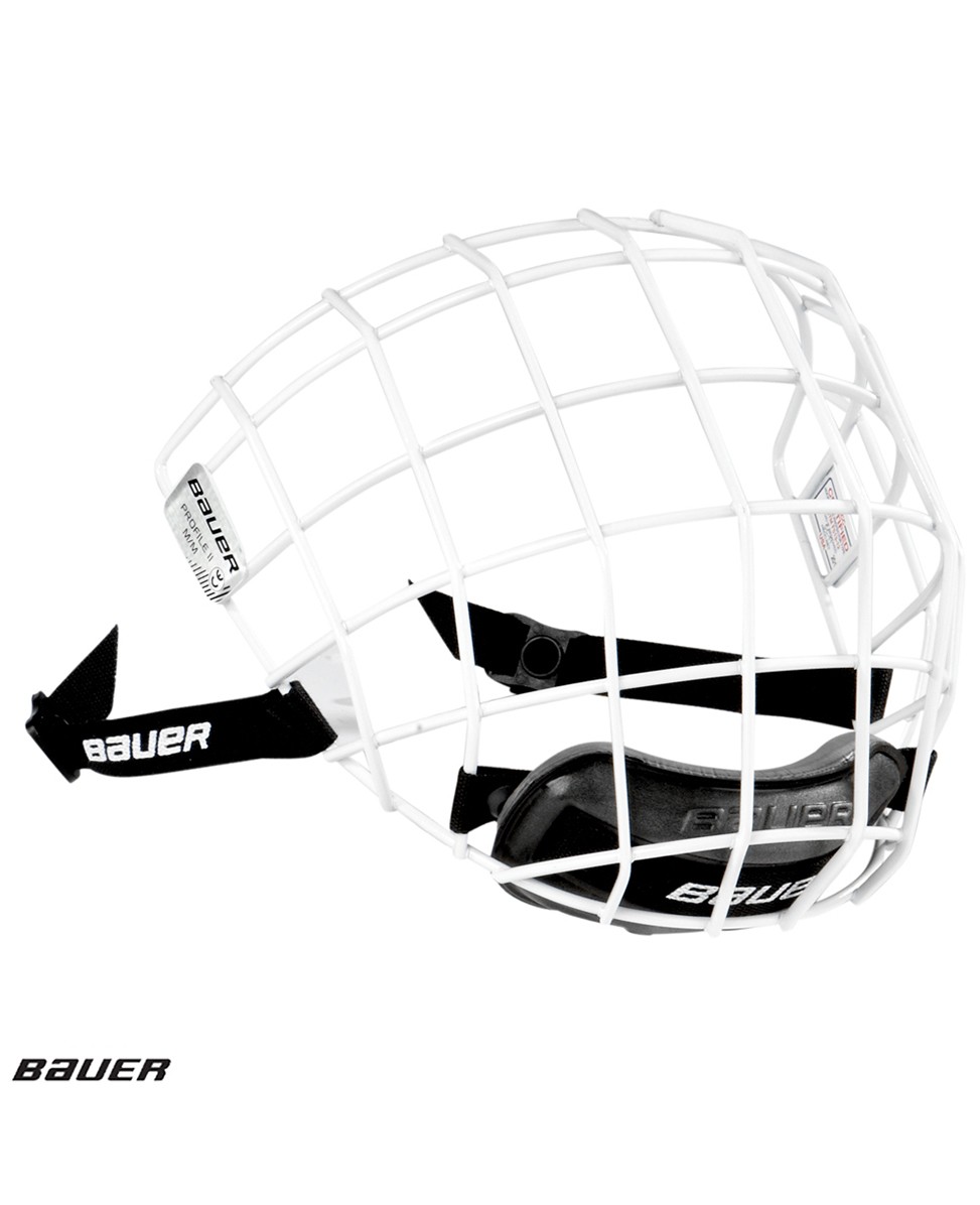 Koš Bauer Profile II Facemask, Senior, bílá, XS