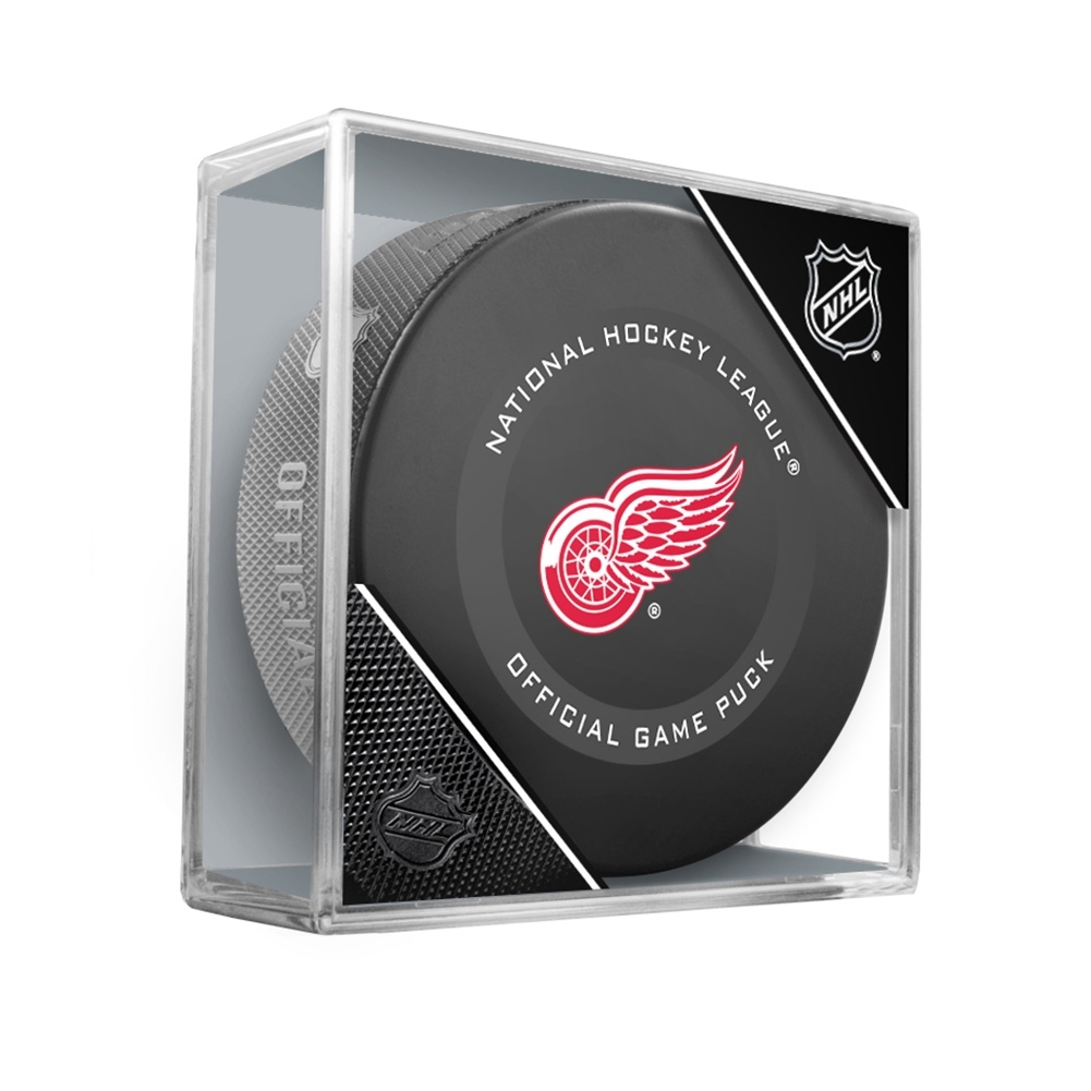 Fanouškovský puk NHL Official Game Puck (1ks), Detroit Red Wings