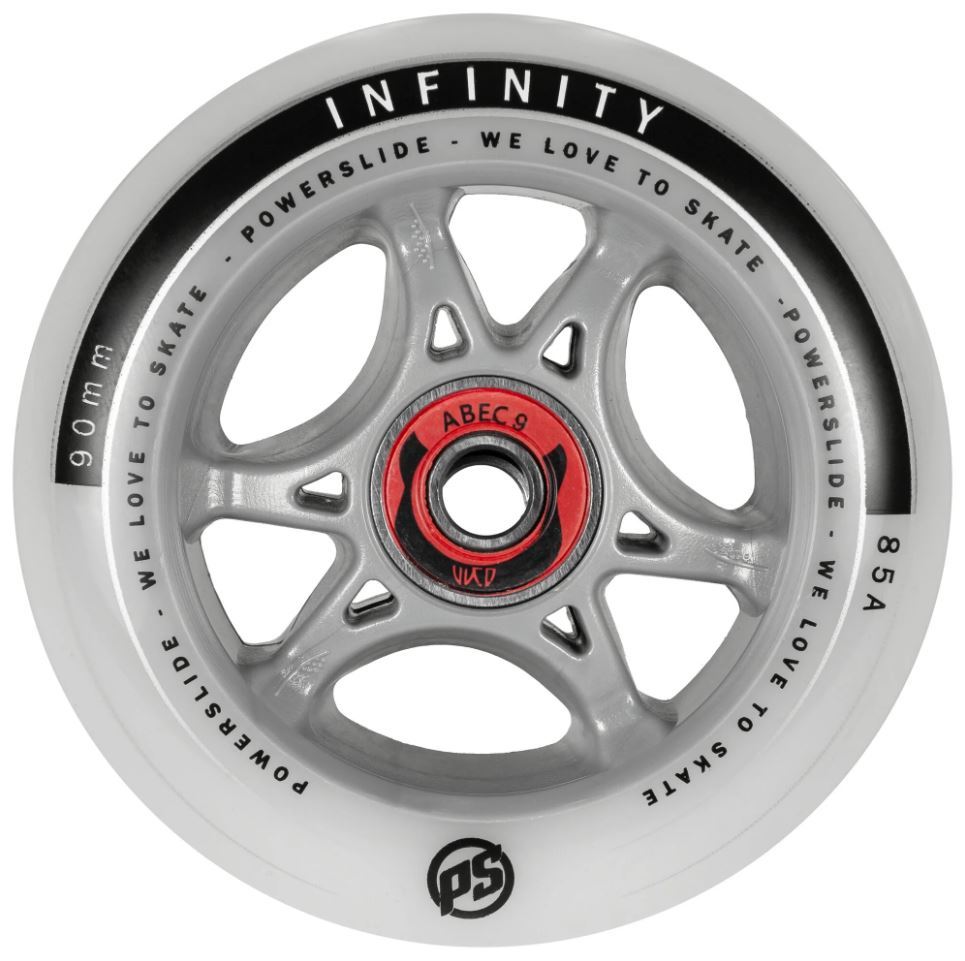 Kolečka Powerslide Infinity RTR s ložisky Abec 9 (4ks), 90, 85A