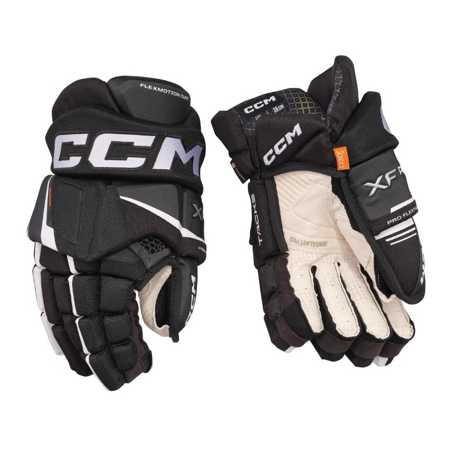 Rukavice CCM Tacks XF SR, Senior, 13", černá-bílá