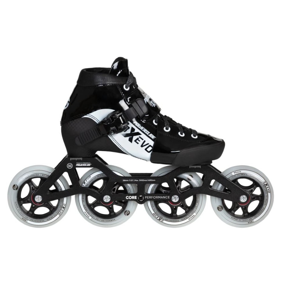 Dětské kolečkové brusle Powerslide XXX Adjustable Evo Black/White, 31-34, 4x, 90