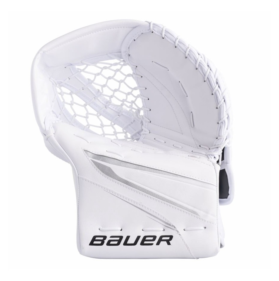 Lapačka Bauer Supreme MVPRO S24 SR, Senior, bílá, Klasický gard