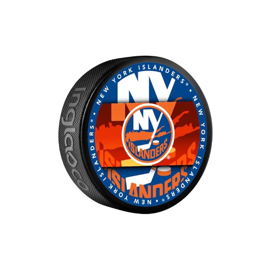 Fanouškovský puk NHL Medallion Blister (1ks), New York Islanders