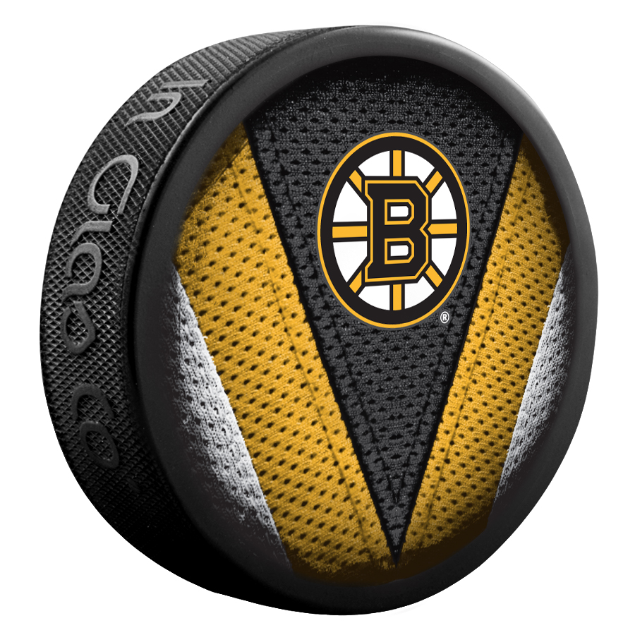 Fanouškovský puk NHL Stitch Blister (1ks), Boston Bruins