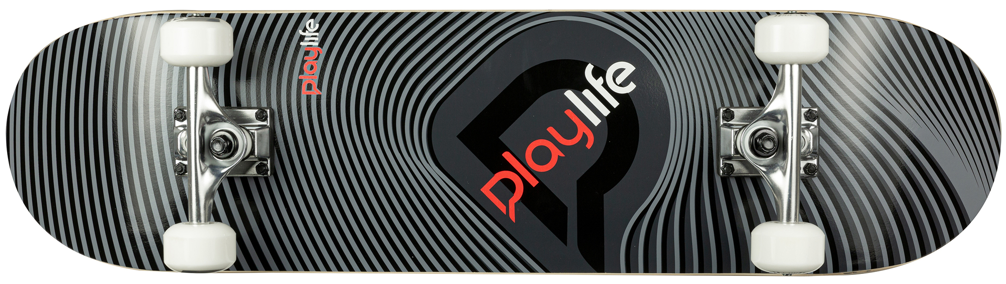 Skateboard Playlife Illusion Grey 31x8"