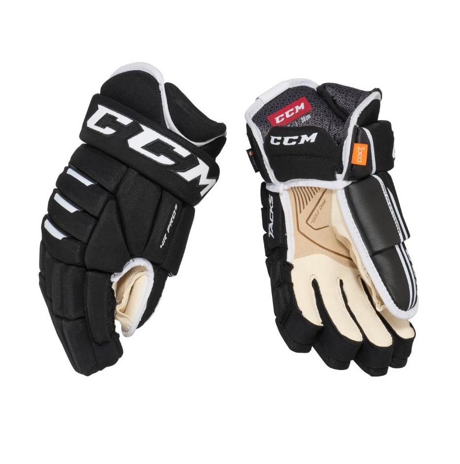 Rukavice CCM Tacks 4R Pro3 SR, Senior, 14", černá-bílá