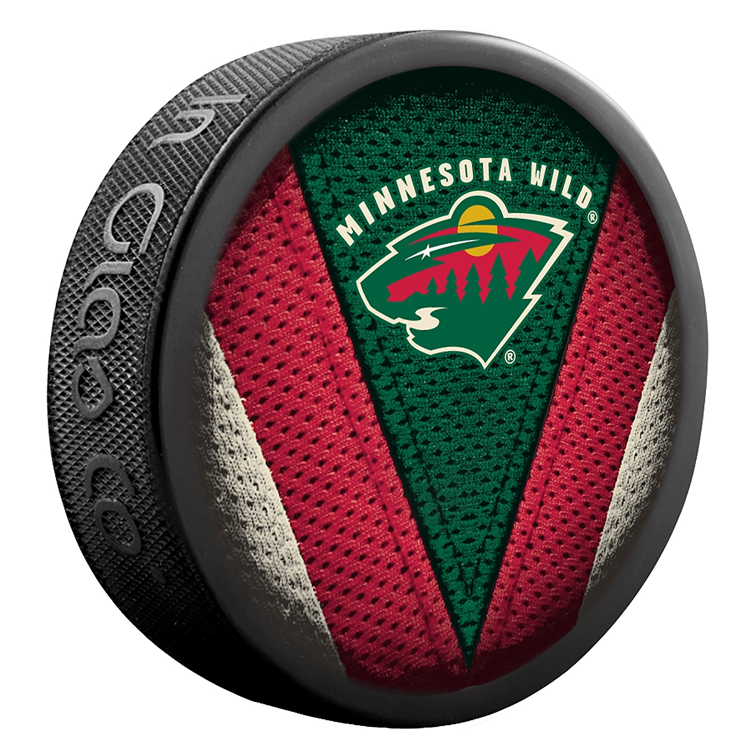 Fanouškovský puk NHL Stitch Blister (1ks), Minnesota Wild