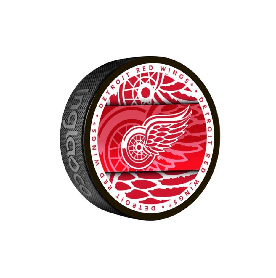 Fanouškovský puk NHL Medallion Blister (1ks), Detroit Red Wings