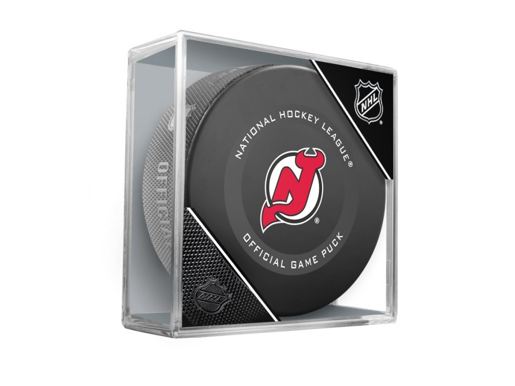 Fanouškovský puk NHL Official Game Puck (1ks), New Jersey Devils