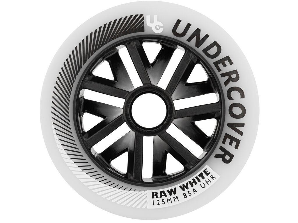 Kolečka Undercover Raw White (6ks), 125, 85A