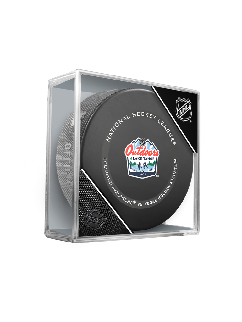 Fanouškovský puk NHL Lake Tahoe Official Game Puck (1ks), Philadelphia Flyers-Boston Bruins