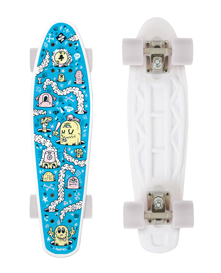 Skateboard FIZZ FUN BOARD Alarm Blue 2020