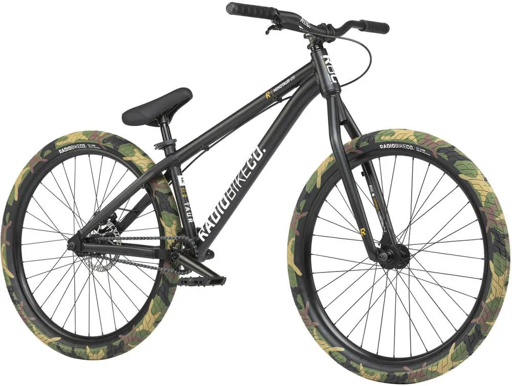 Radio Minotaur 26" 2022 Dirt Jump MTB Bike (22.6"|Matt Black)