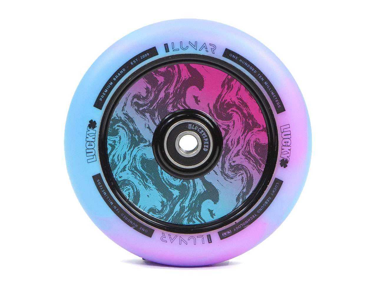 Kolečko Lucky Lunar 110mm Rush Pink/Blue Swirl