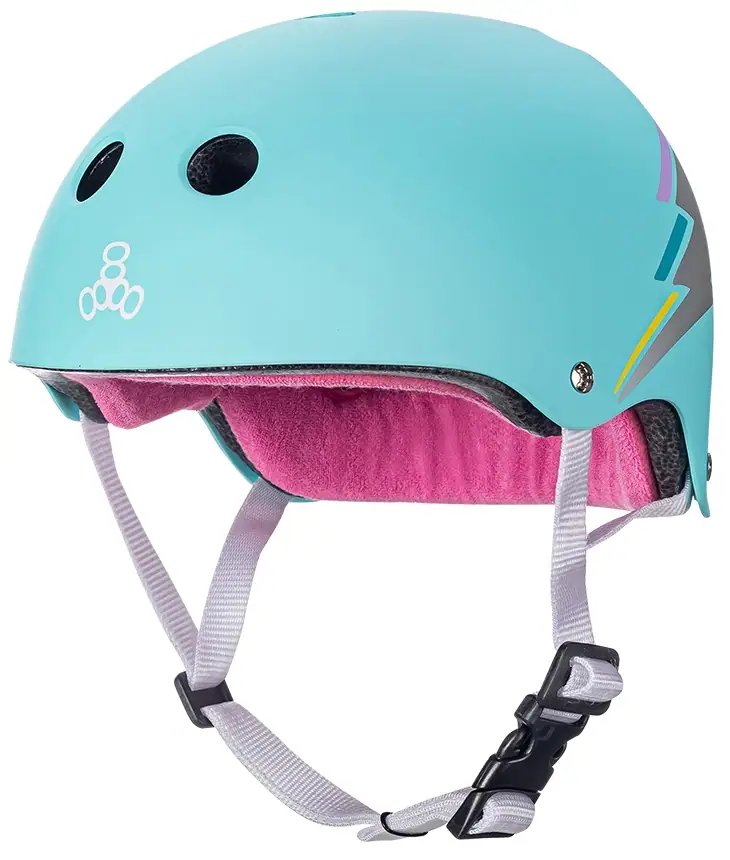 Helma Triple Eight Certified Sweatsaver S-M Teal Hologram