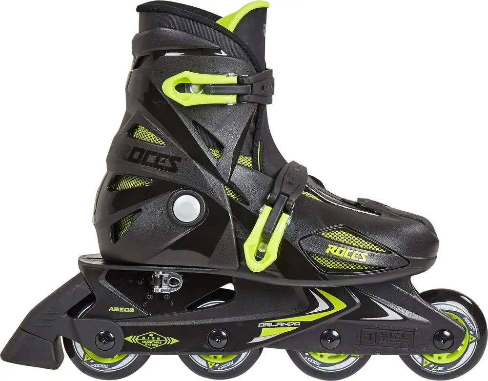 Roces Orlando III Kolečkové Brusle Dětské (Black/Lime|25-29)