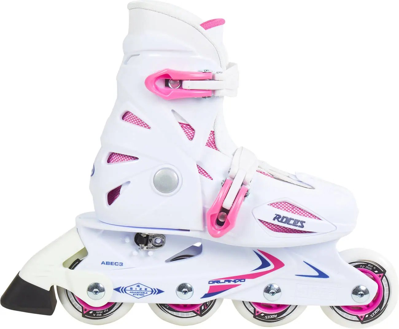 Roces Orlando III Kolečkové Brusle Dívčí (White/Pink|25-29)