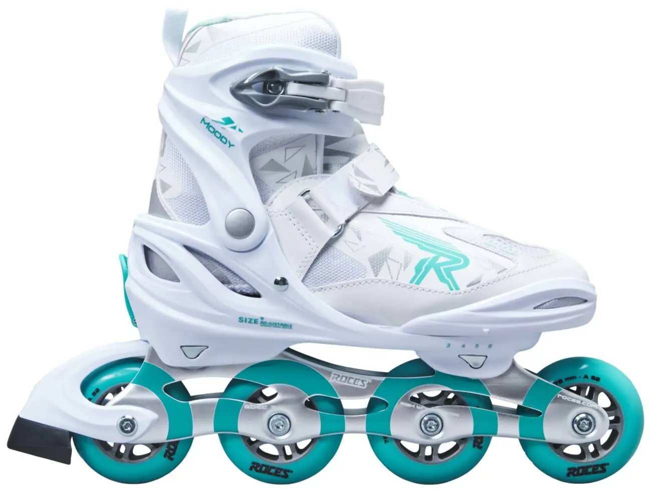 Roces Moody TIF Kolečkové brusle dívčí (White/Aqua|30-35)