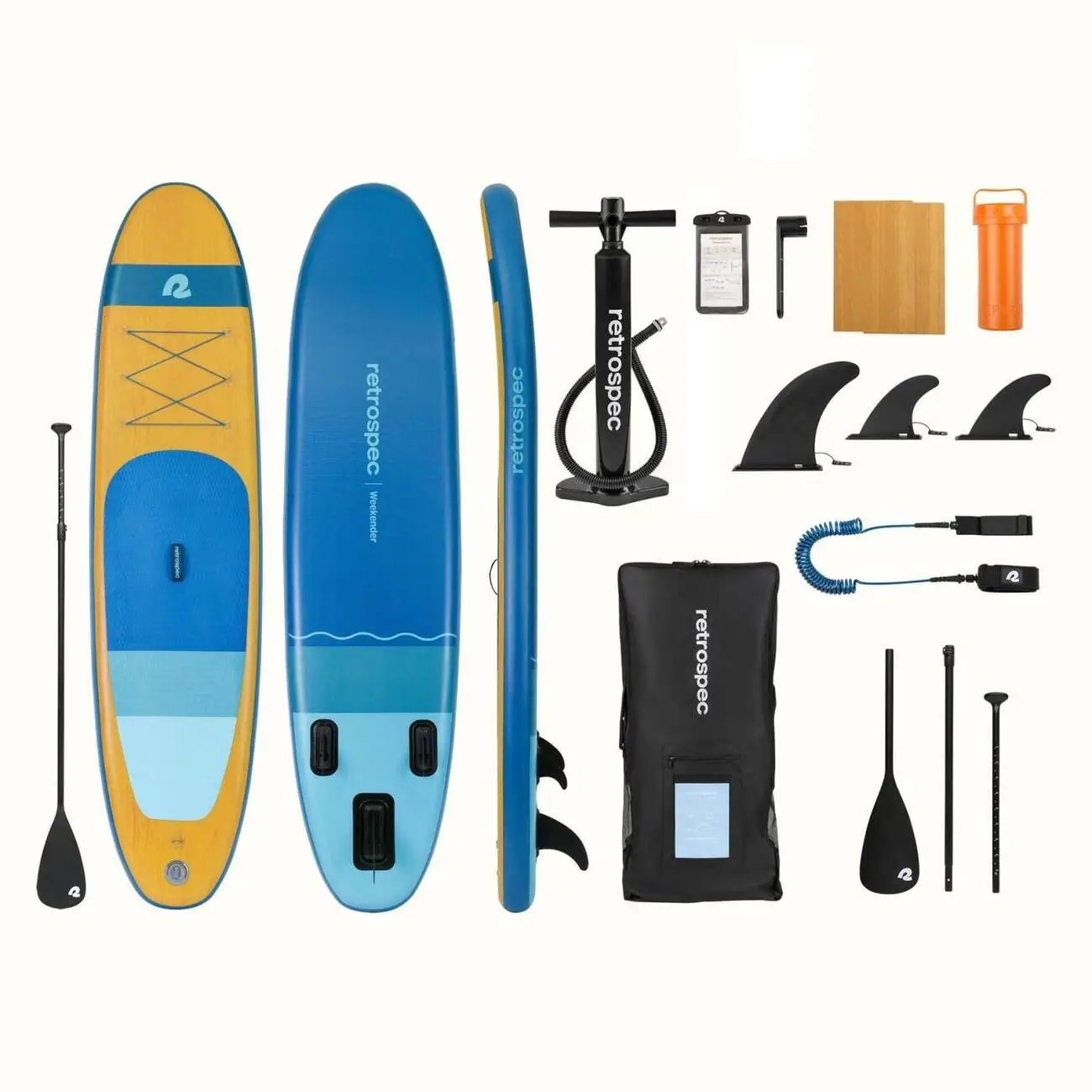 Retrospec Weekender SL 10' Nafukovací Paddleboard (Nautical Blue)