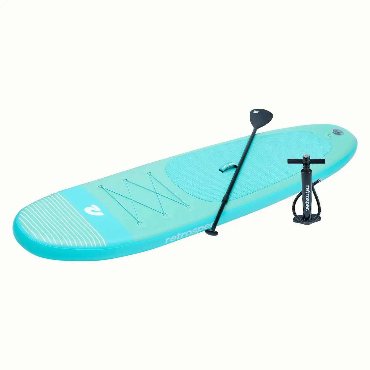 Retrospec Weekender SL 10' Nafukovací Paddleboard (Seafoam Stripes)