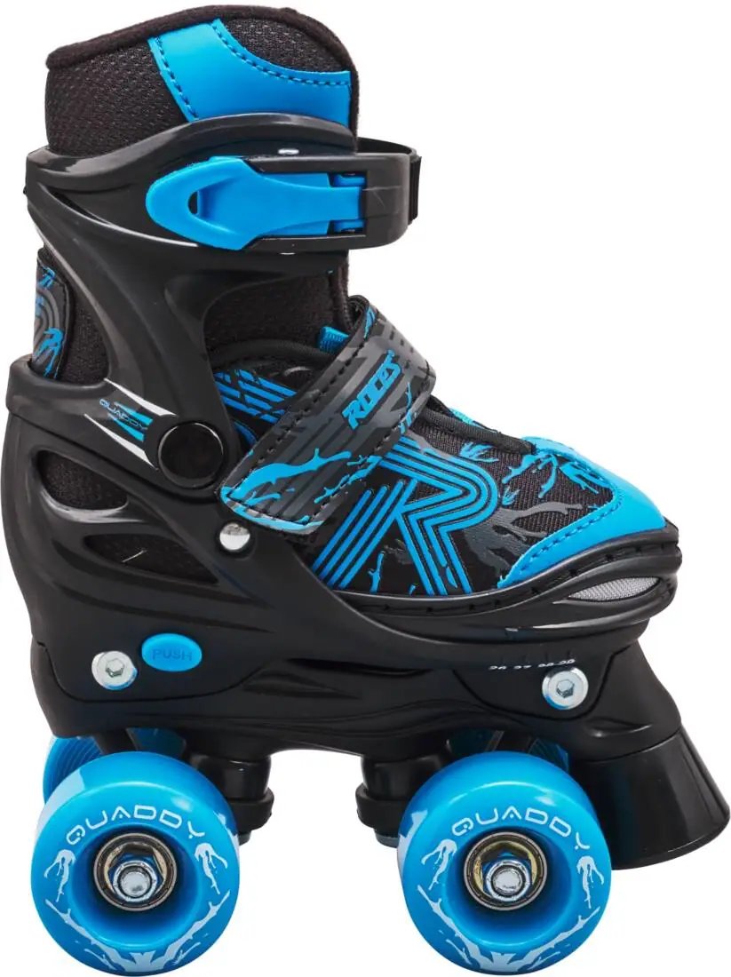 Roces Quaddy 3.0 Nastavitelné Dětské Trekové Brusle (Black/Astro Blue|26-29)