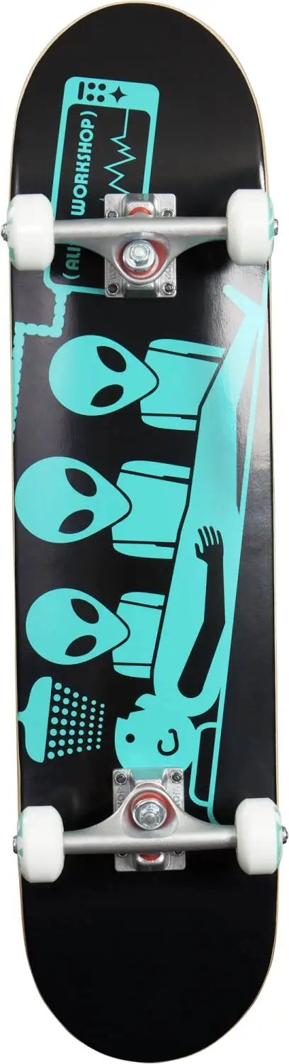 Alien Workshop Abduction Skateboard Komplet (7.5"|Černá/Tyrkysová)