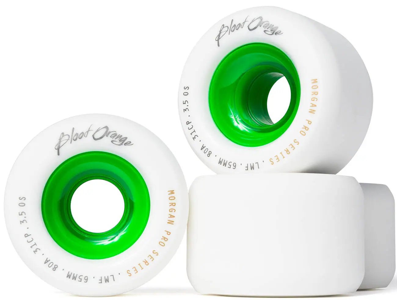 Blood Orange Morgan Pro 65mm Kolečka na Longboard (Green Core|80A)